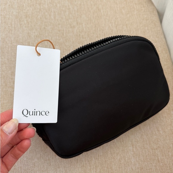Quince Handbags - Quince Nylon Black Belt Bag